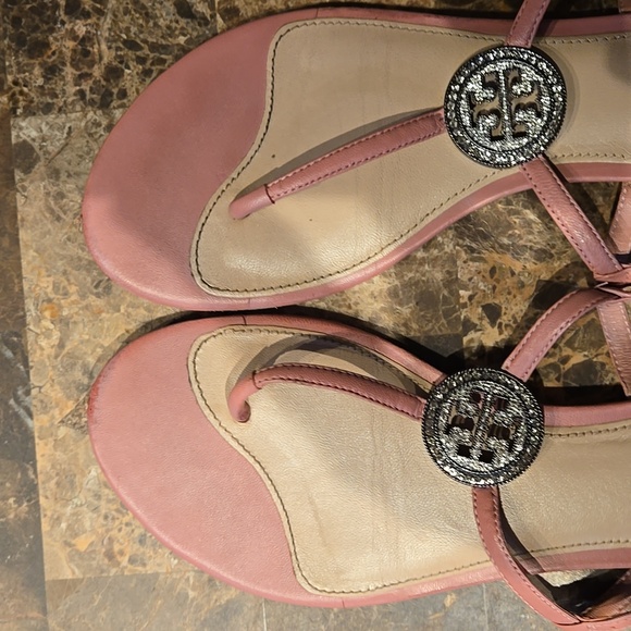 Tory Burch Blush Pink Sandals with Silver Accents - Picture 5 of 5
